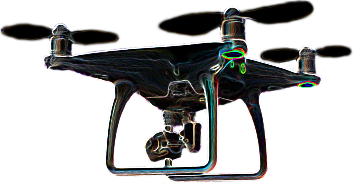 Świecący Mega-Drone – DJI Phantom 4
