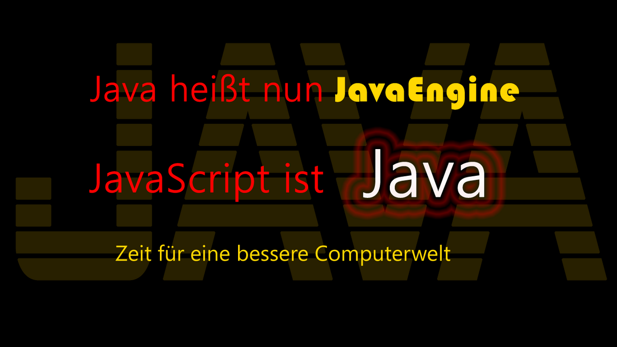 Java spricht und schreibt sich schneller als JavaScript