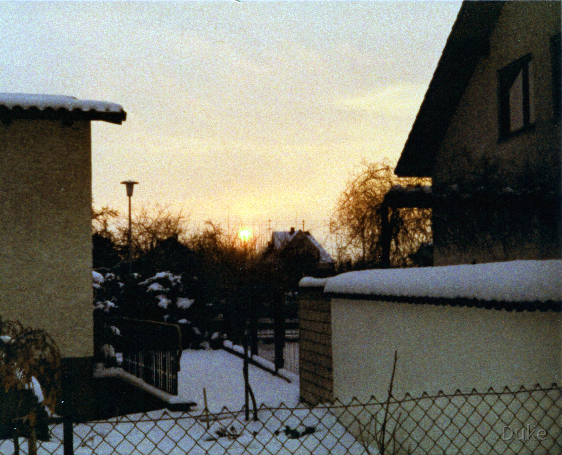 Wintersonne in Nauheim - 1983