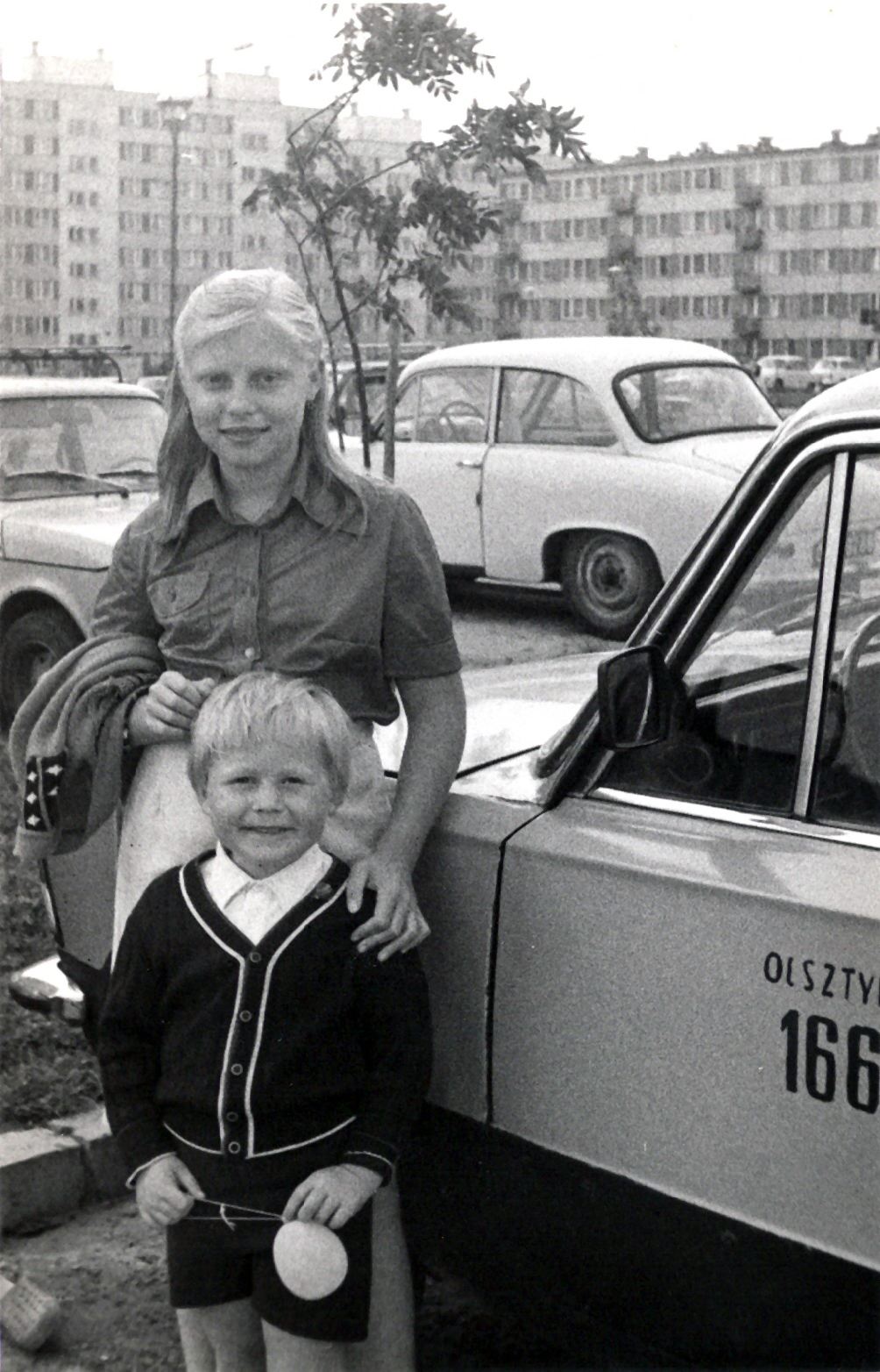 Katarzyna Dondalska mit Bruder - Olsztyn - 03.Sept.1984