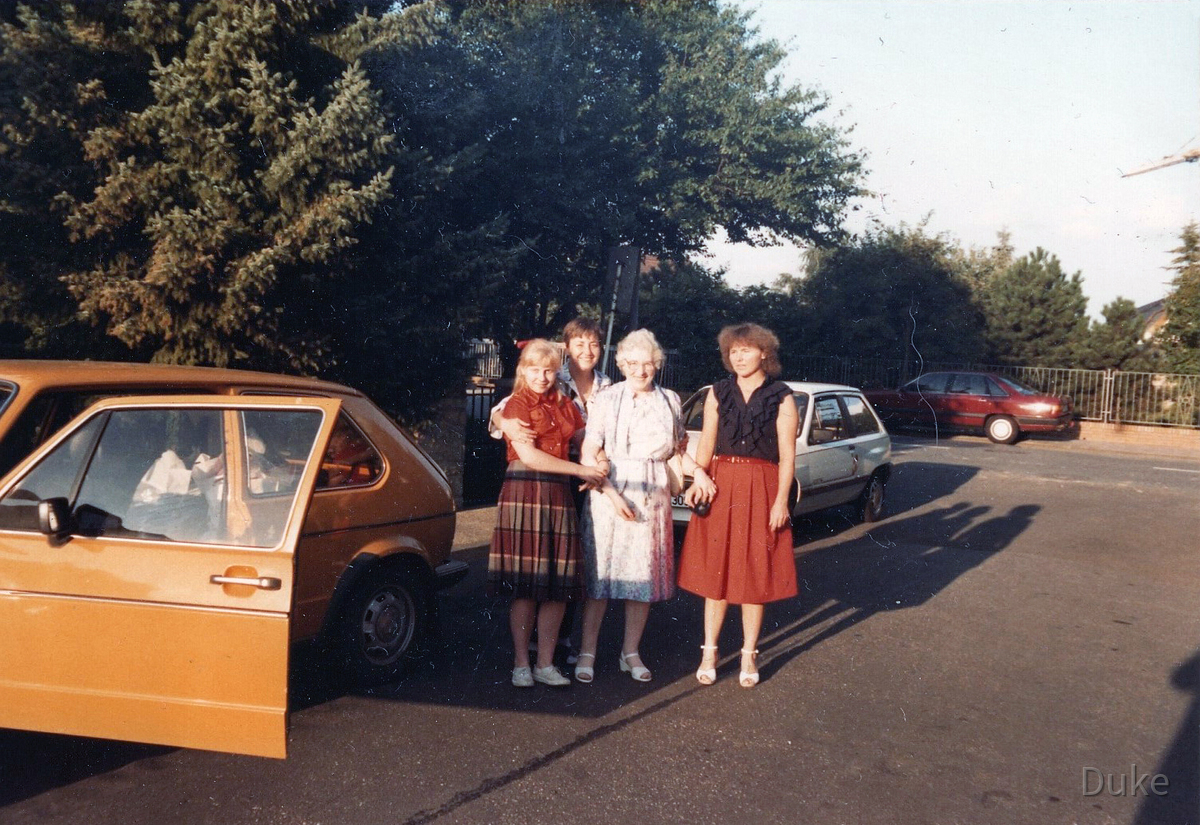 Katharina Dondalskas erster Besuch in Deutschland - Flörsheim 1985