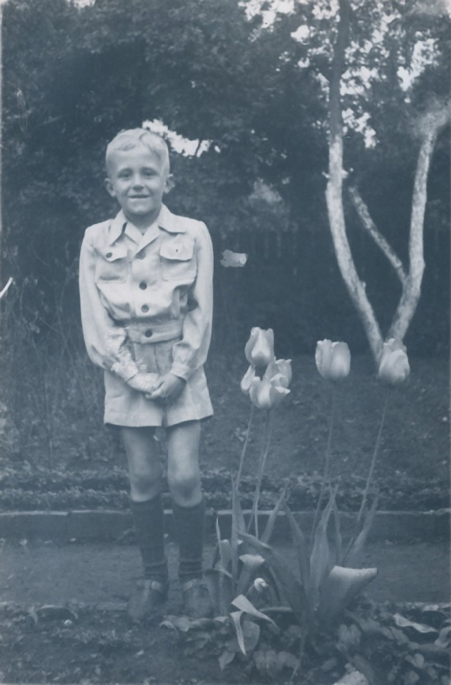 Peter Wernecke mit 11 Jahren um 1956