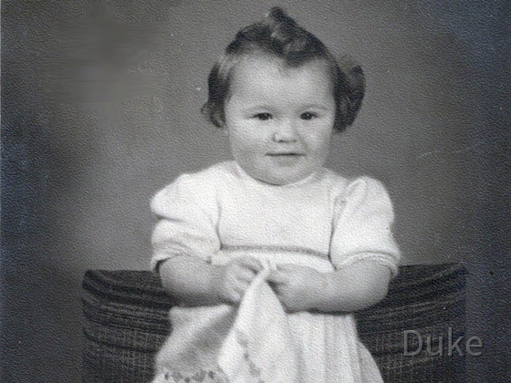 Schönes Babyfoto von Brigitte Friedrich 1949