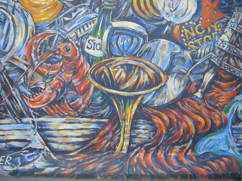 East Side Gallery - Berlin - Graffitis - Trichter