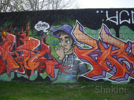 East Side Gallery - Berlin - Graffitis - Damn - Cool