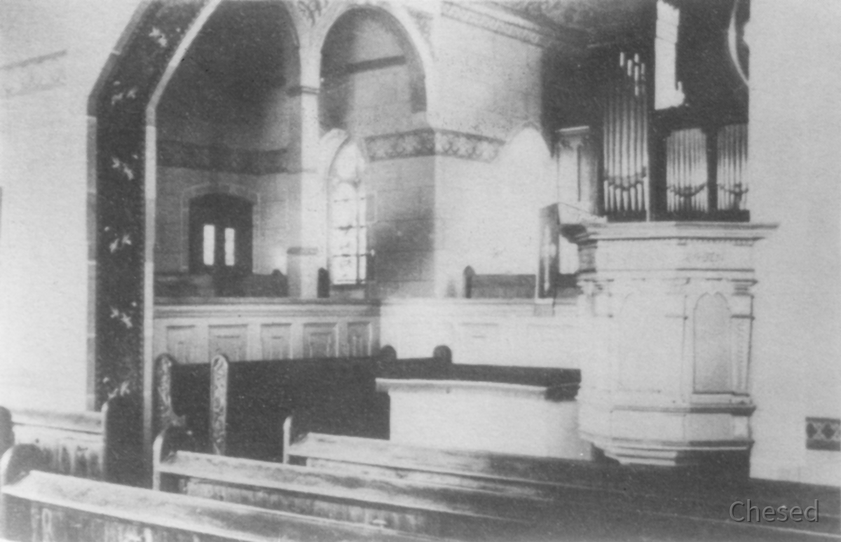 Evangelische Kirche Königstädten 1903 Innenraum