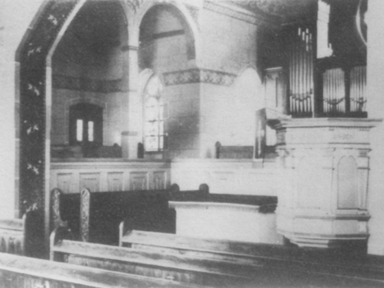 Evangelische Kirche Königstädten 1903 Innenraum