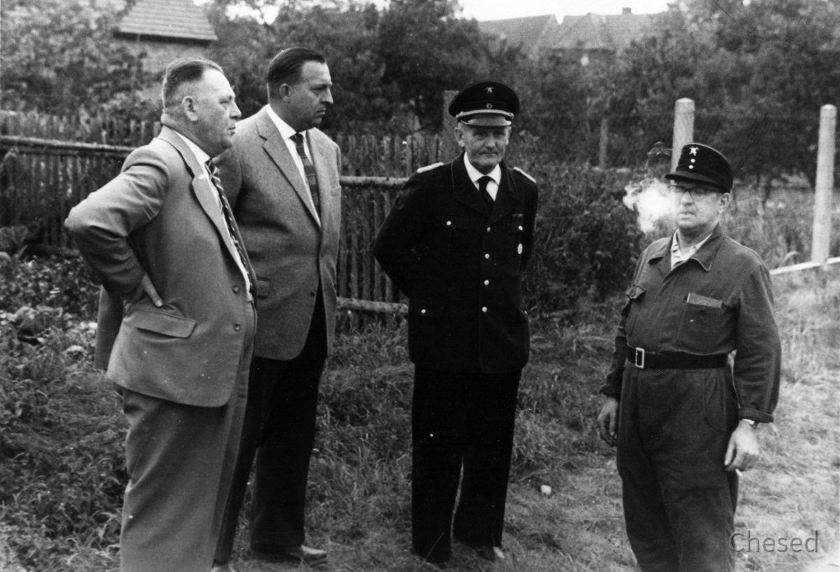 Feuerwehr Königstädten - 25. Jubiläum 1955 - Ehrengäste aus Rüsselsheim