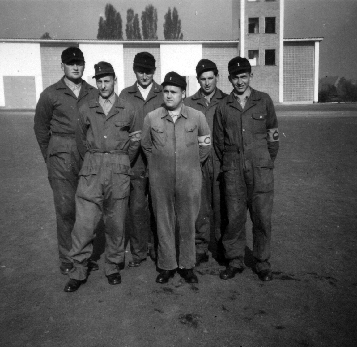 Feuerwehr Königstädten - Maschinistenlehrgang Kassel 1958 - Angetreten