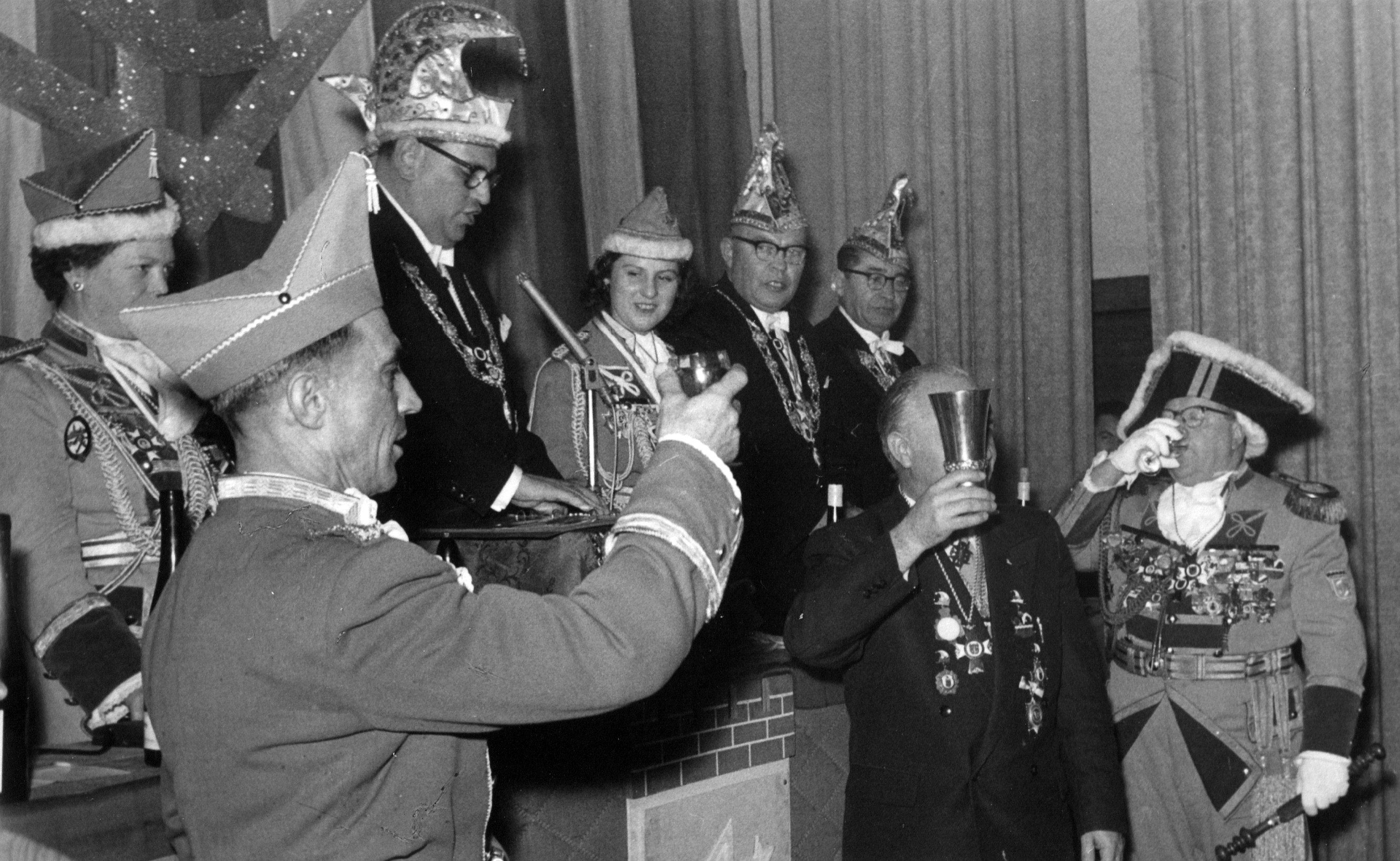 Feuerwehr Königstädten - Fanfarenzug - Fastnachtsfeier 1965