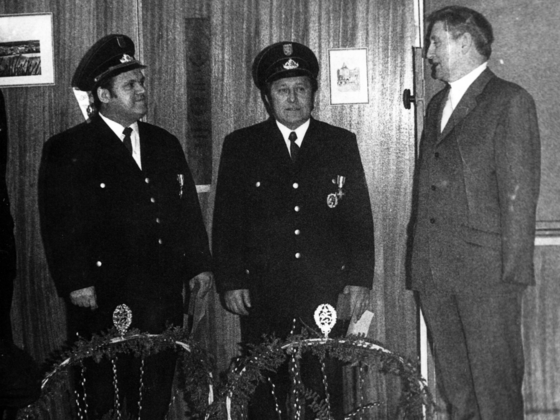 Feuerwehr Königstädten - Ehrung 25 Jahre - 1971
