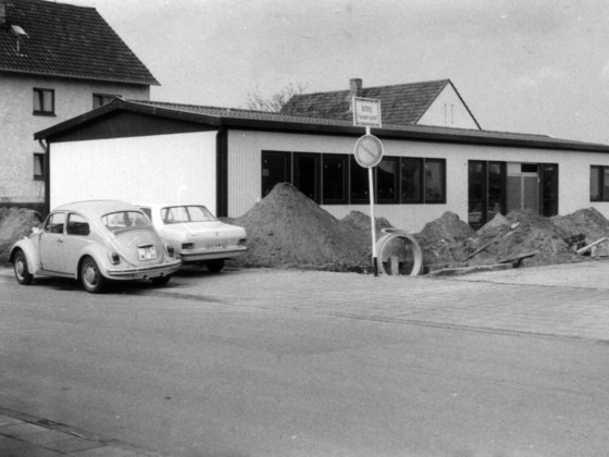 Feuerwehr Königstädten - Bau Feuerwehrgerätehaus + Pavillon 1970