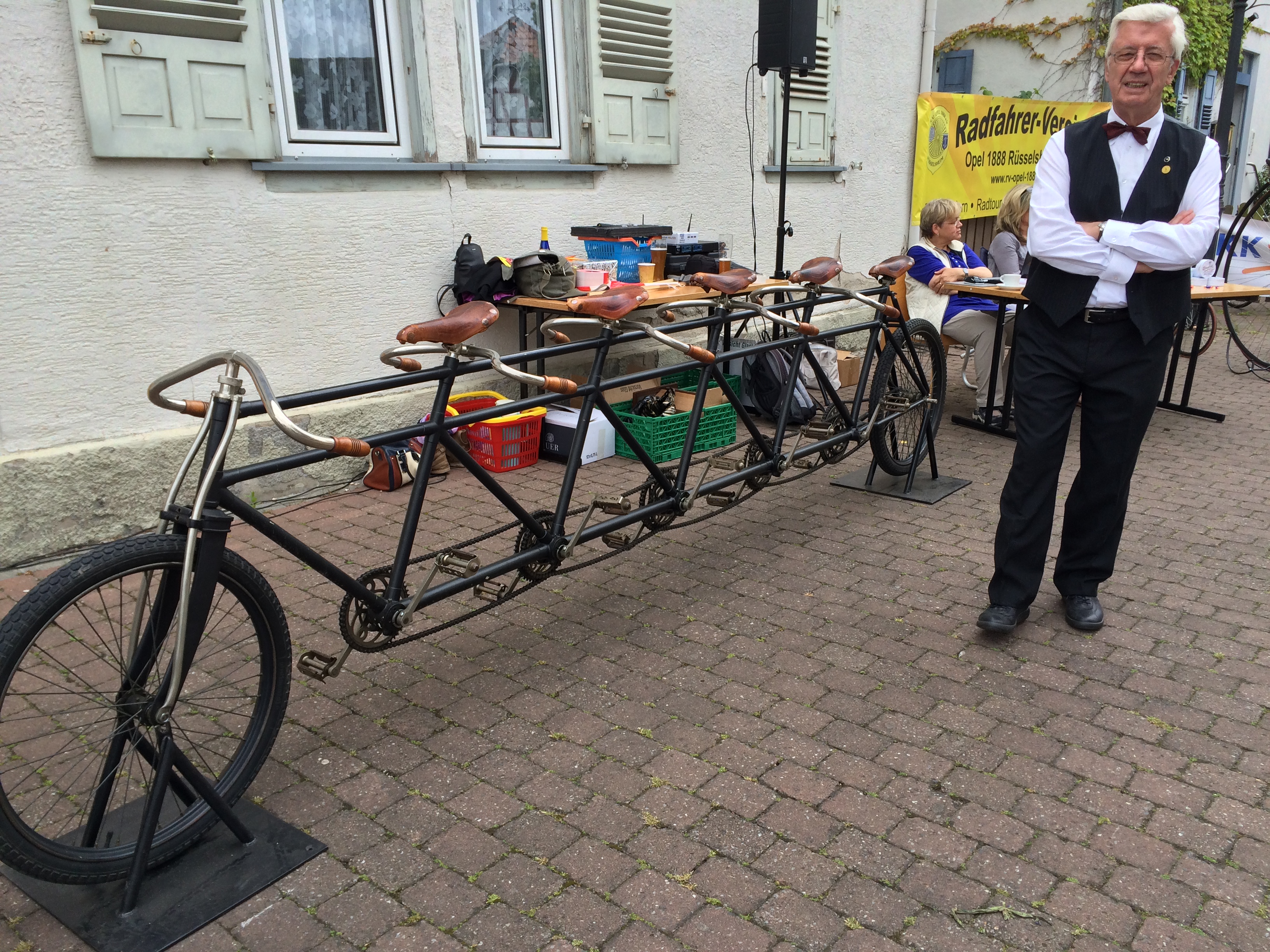 Opel-Tandem-Fahrrad Königstädten-Opel-Bicycle-Party