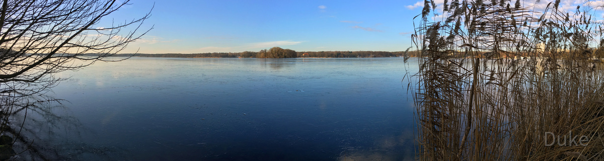 Tegeler See Winter-Panorama