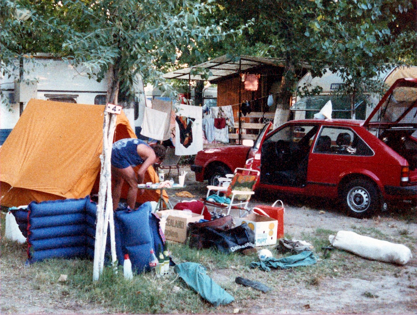 Campingplatz - Torre Pedrera - Rimini - Italien - 1986