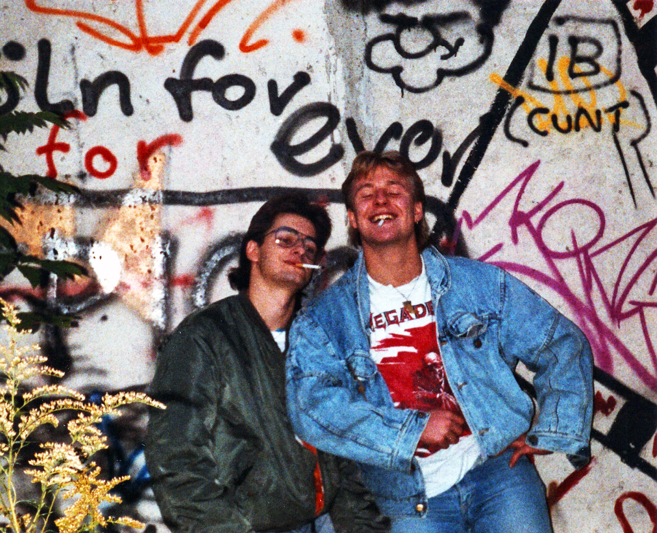 Shit an der Berliner Mauer - 1988 - Andy und Duke