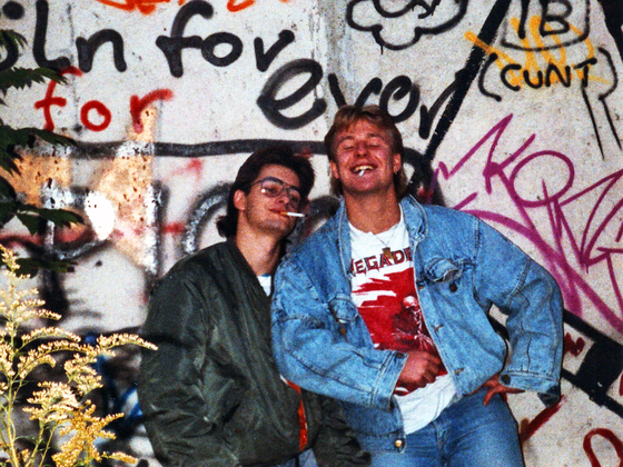 Shit an der Berliner Mauer - 1988 - Andy und Duke