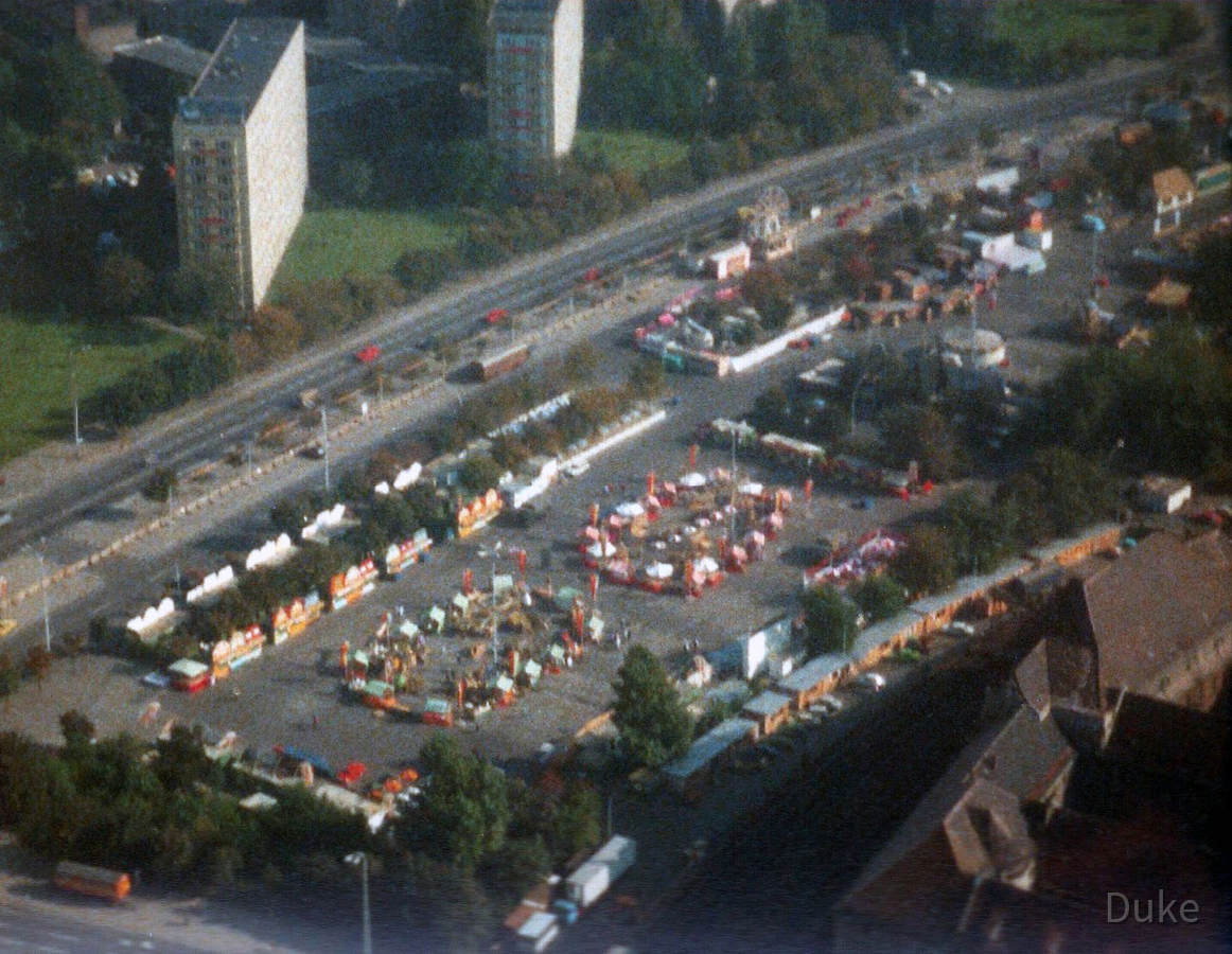 Ausblick vom Fernsehturm Ost-Berlin - 1988