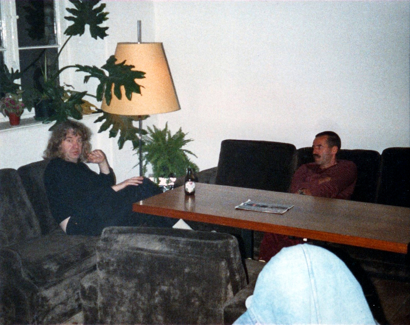 Inhaber Herberge Berlin-Kreuzberg mit Gast - 1988