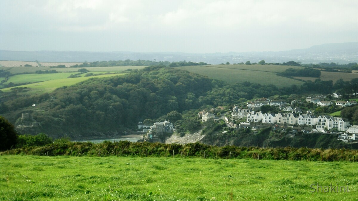 Herrlicher Blick von Bodinnick auf Fowey - Cornwall