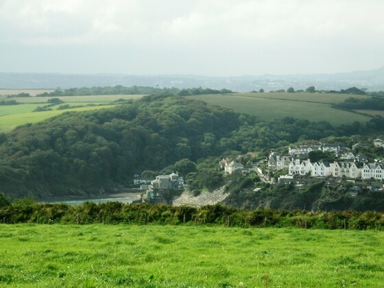Herrlicher Blick von Bodinnick auf Fowey - Cornwall