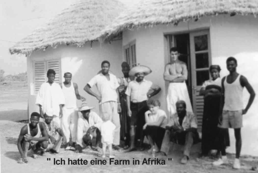 Heinz Gode auf seiner Farm in Afrika