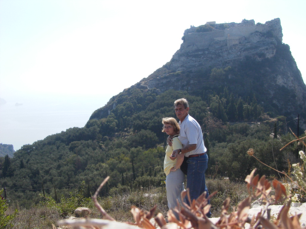 Angelika und Heinz an der Festung - Korfu