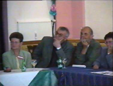 Klassentreffen 2001 Zentralschule Lehnin - Irmhild, Karl-Heinz, Dieter, Issy