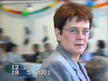 Klassentreffen 2001 Zentralschule Lehnin - Sigrid Groß (Issy)