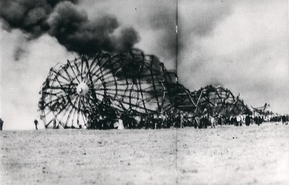 Zeppelin Katastrophe der Hindenburg LZ 129 in Lakehurst, New Jersey, 6.5.1937