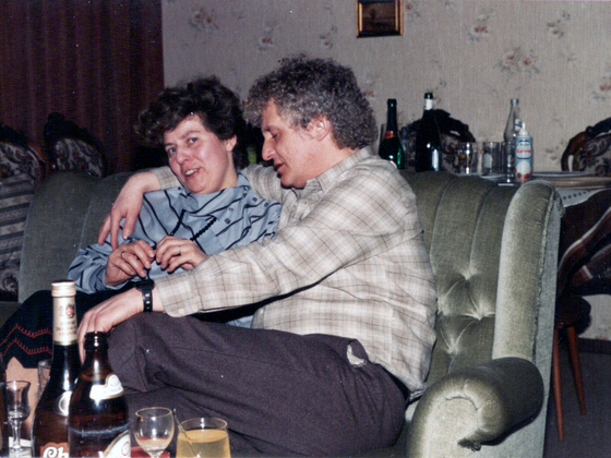 Party 1980 – Rüsselsheim – Marga Ackermann und Peter Wernecke