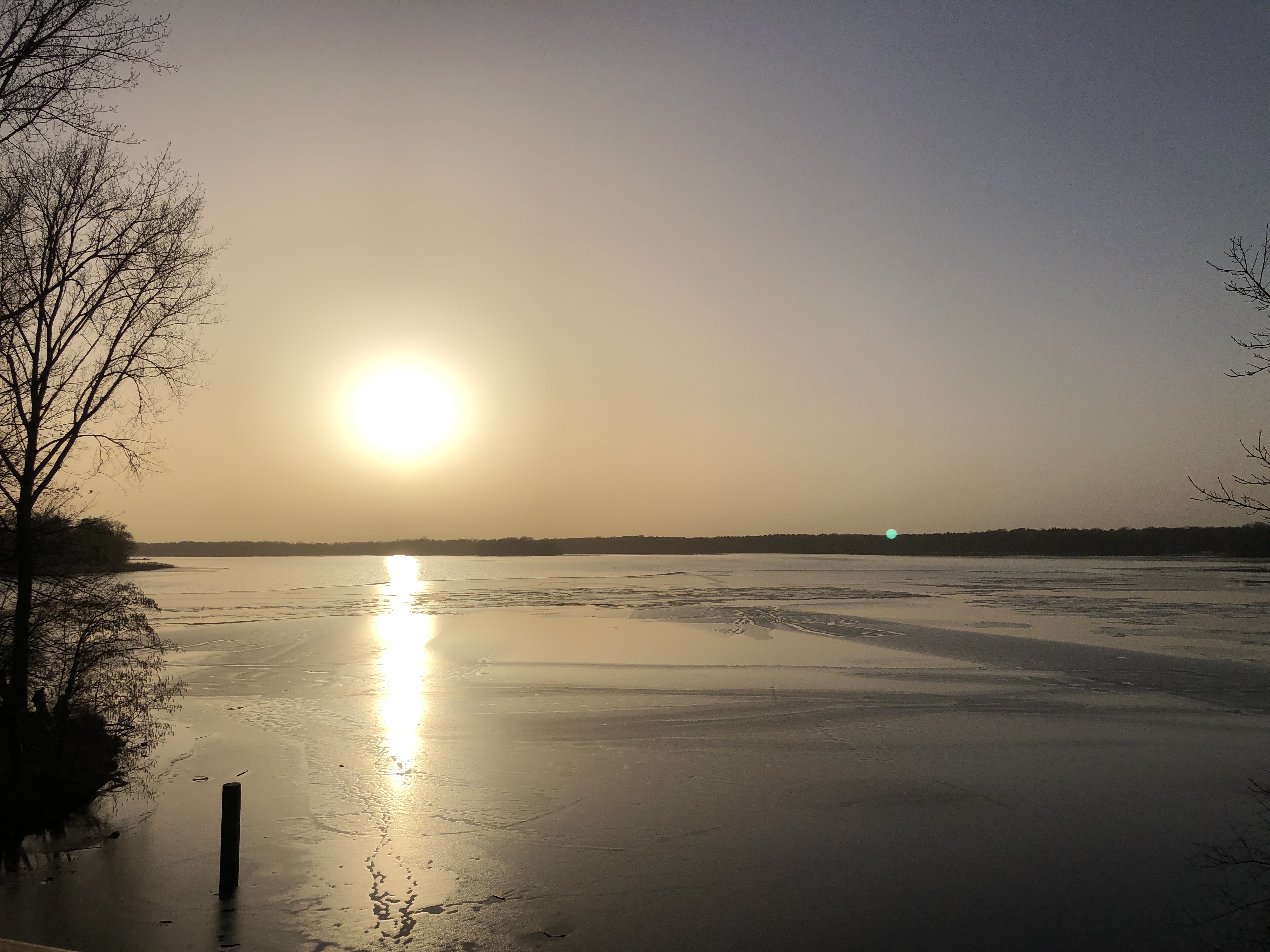 Wunderschöner Sonnenuntergang am Tegeler See