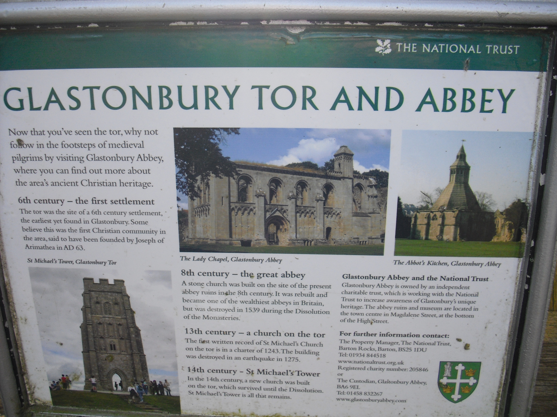 Glastonbury Tor - Sign - Schild