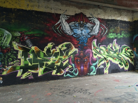 Berlin - Teufelsberg - Graffiti - Dämon