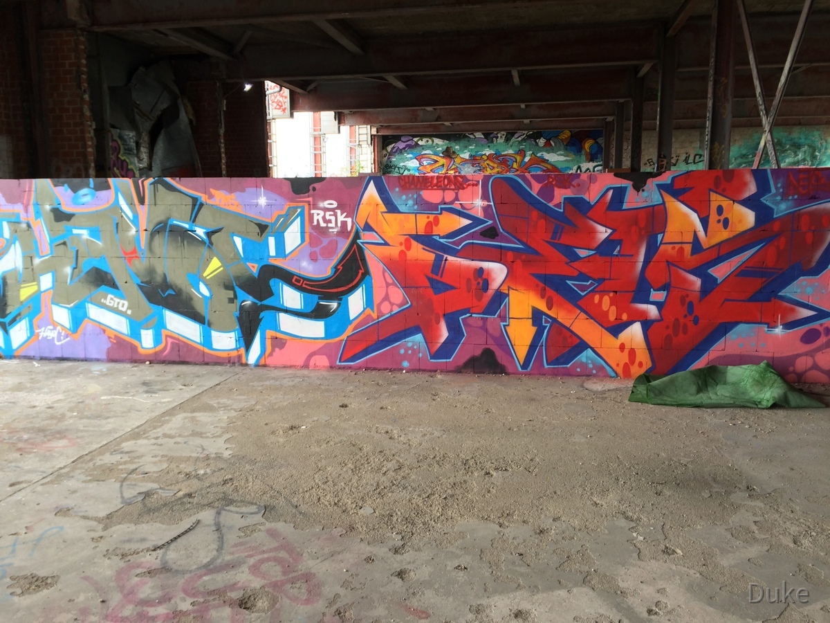 Berlin - Teufelsberg - Graffiti - Multi Color Words