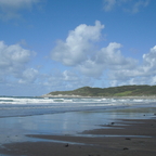 Woolacombe - Sandstrand bei Ebbe -England