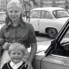 Katarzyna Dondalska mit Bruder - Olsztyn - 03.Sept.1984