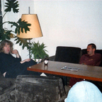 Inhaber Herberge Berlin-Kreuzberg mit Gast - 1988