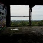 Berlin - Grunewald - Teufelsberg - Abhörstation - Trümmerblick auf Berlin