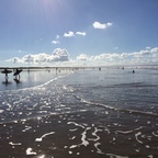 Saunton Beach bei Ebbe