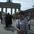 Basia vor dem Brandenburger Tor