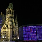 Kaiser-Wilhelm Gedächtniskirche, Turmruine als Mahnmal der Bombardierung