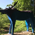 Hirsch-Skulptur im Jungfernheidepark - Berlin