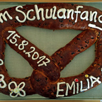 Emilia's Brezel zur Einschulung 2017