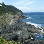 Felsige Küstenlandschaft - Cornwall - Polperro