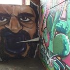 Berlin - Teufelsberg - Graffiti - Purple Mouth Man