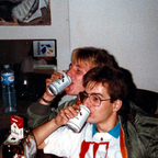 Wettsaufen - Dosenbier-Party - Berlin-Kreuzberg - 1988