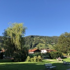 Blick auf unsere Hütte in Bergen