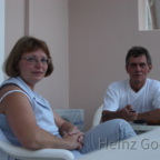 Angelika und Heinz Gode auf Hotelbalkon