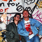 Shit an der Berliner Mauer - 1988 - Andy und Duke